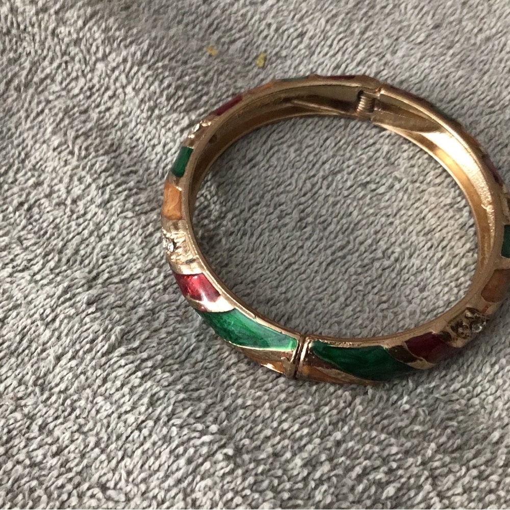 Multicolored bangle bracelet